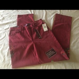 Gloria Vanderbilt Jeans Plum Color Amanda New 8
